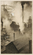 Thornton Oakley - Jones and Laughlin Steel Mill, Pittsburgh, 1913