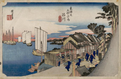 Utagawa Hiroshige - Shinagawa, c. 1833-1834